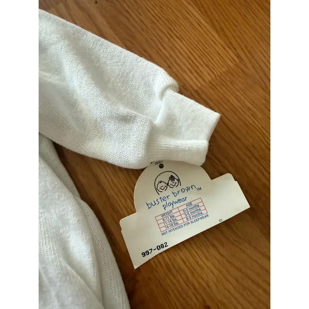 Vintage Buster Brown Baby Pajamas Size 3-6 Months
